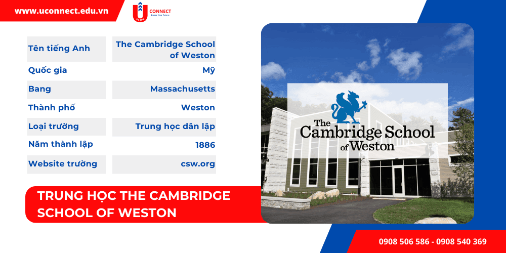 Trung học Cambridge school of Weston, bang Massachusetts, Mỹ